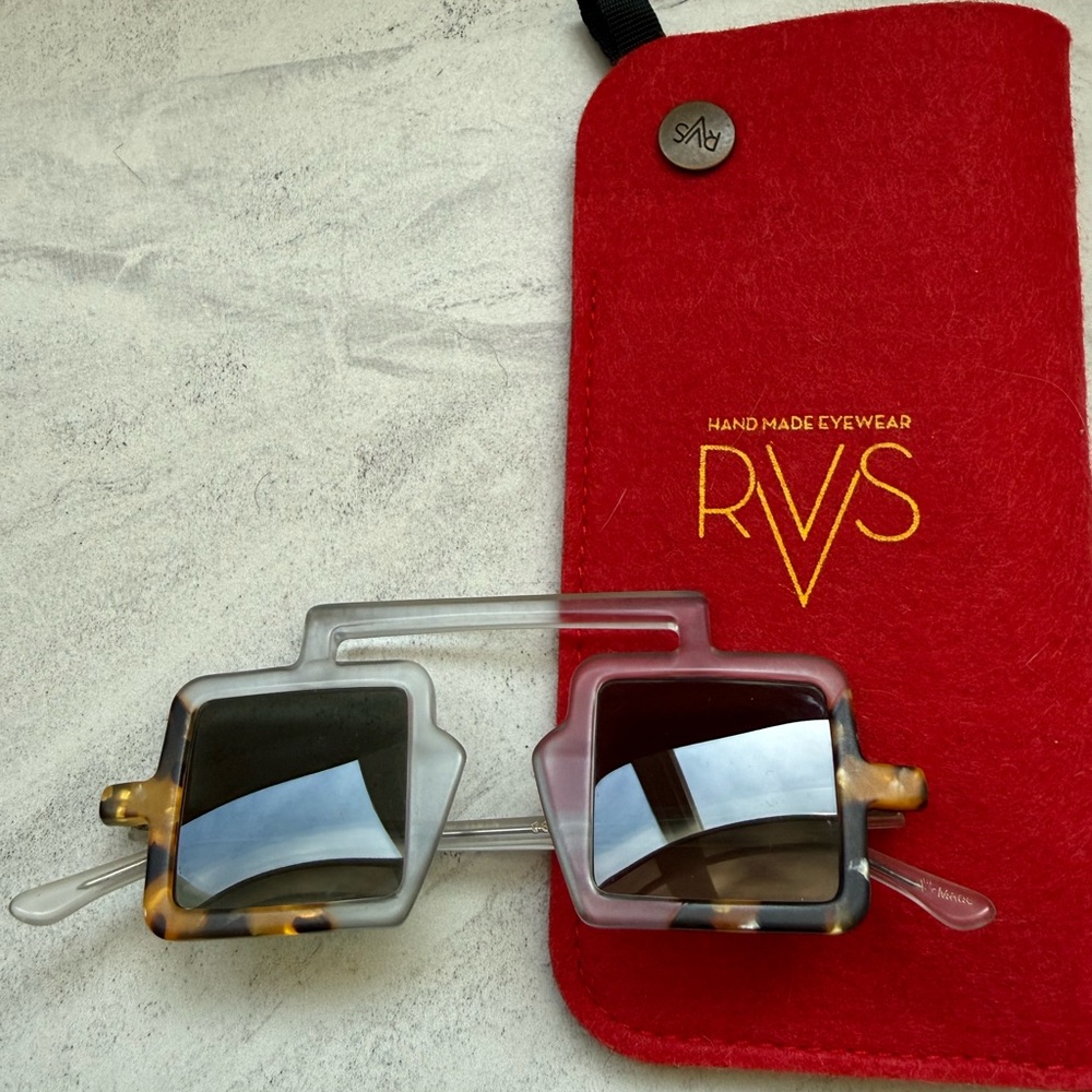 Victoria's Secret Handmade Eyewear Square Glasses - Black and Gray